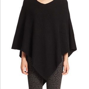 Joie Black Cashmere Poncho